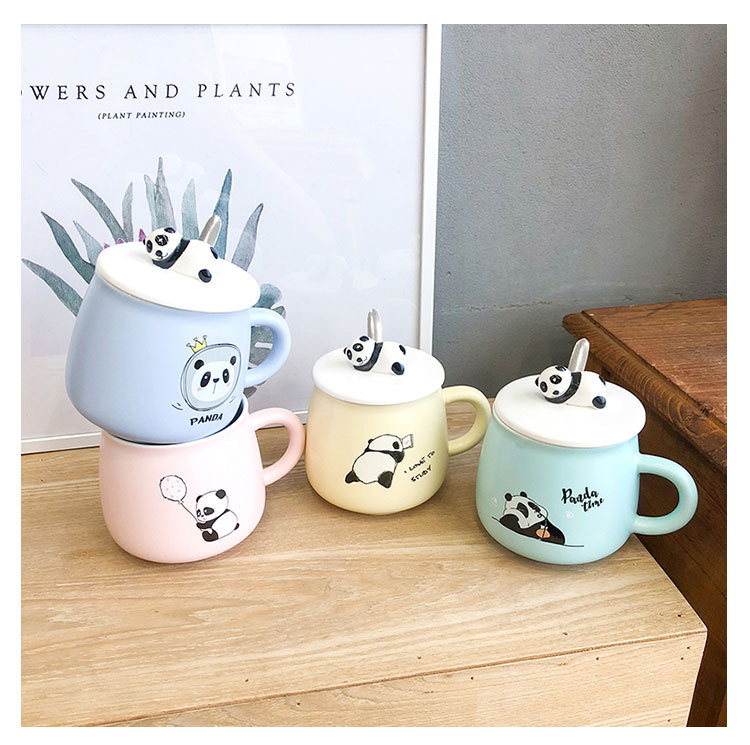 Three-dimensional Cartoon Panda Coloured Glaze Ceramic Cup Cute Cup Men and Women Students Ins Artistic Hipster Mug Three-dimensional Cartoon Panda Coloured Glaze Ceramic Cup Cute Cup Men and Women Students Ins Artistic Hipster Mug