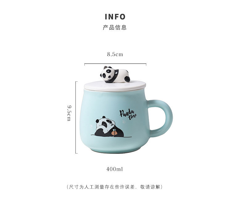 Three-dimensional Cartoon Panda Coloured Glaze Ceramic Cup Cute Cup Men and Women Students Ins Artistic Hipster Mug Three-dimensional Cartoon Panda Coloured Glaze Ceramic Cup Cute Cup Men and Women Students Ins Artistic Hipster Mug