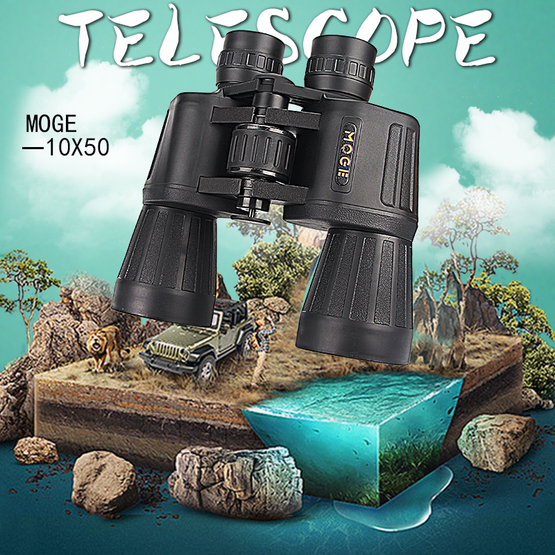 Wholesale MOGE 10x50 High Magnification Binocular Telescope Non-Infrared Low Light Night Vision Tour Concert Ball Game