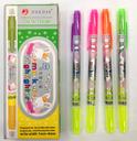 Highlighters, markers, dry erase markers, gel pens, fountain pen
