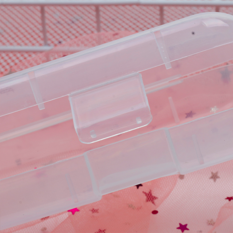 Korean Stationery Fashion Rabbit Shape Transparent Pp Pencil Box Simple Students&#039; Supplies Stationery Box Pencil Box Storage Box