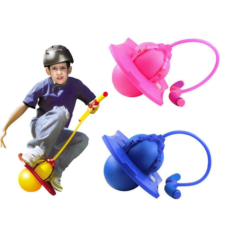 Direct Sales Jump Ball with Handle Children&#039;s Fitness Ball Equipment Toy Ball Bouncing Ball with Rubber Rope Bouncing Ball