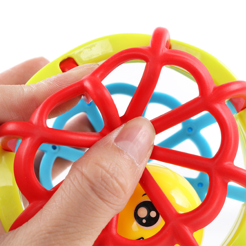 Baby Baby Teether Educational Soft Rubber Colorful Hand Grip Rolling Ball Fitness Ball Learning Climbing Intelligence Development Toys Cross-Border