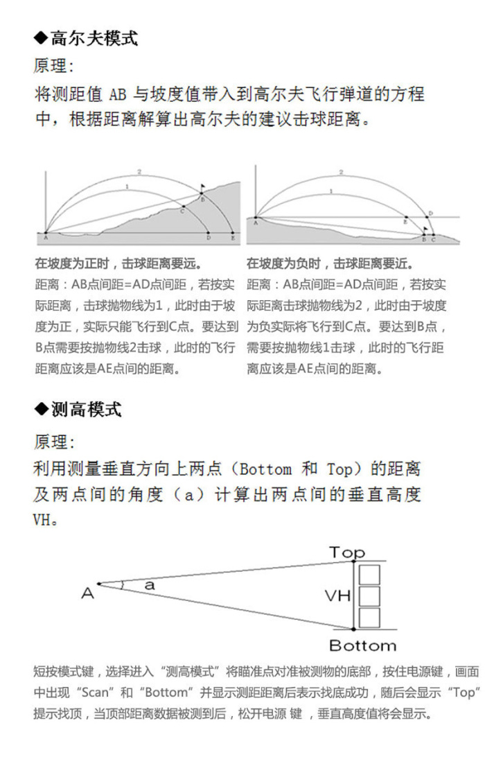 Measure distance Golf 6 times telescope 1000 meter range Tester Measure distance Golf 6 times telescope 1000 meter range Tester