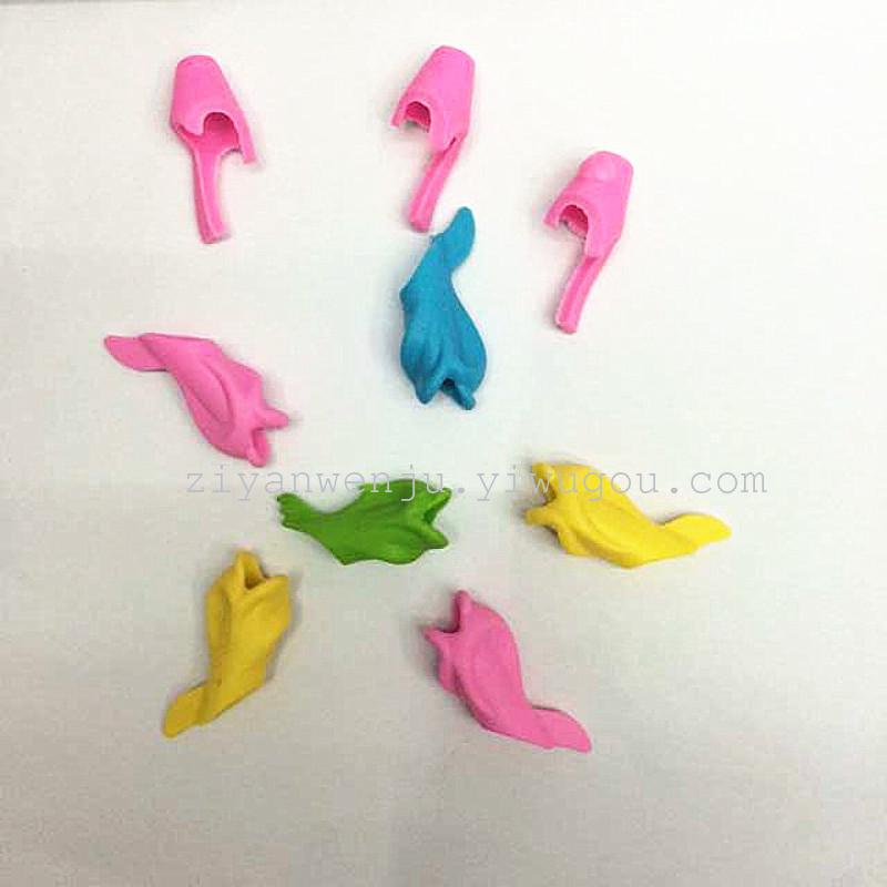 High Quality Silicone Various Styles Pencil Grip Pencil Case Children and Students Universal Pencil Grip Wholesale