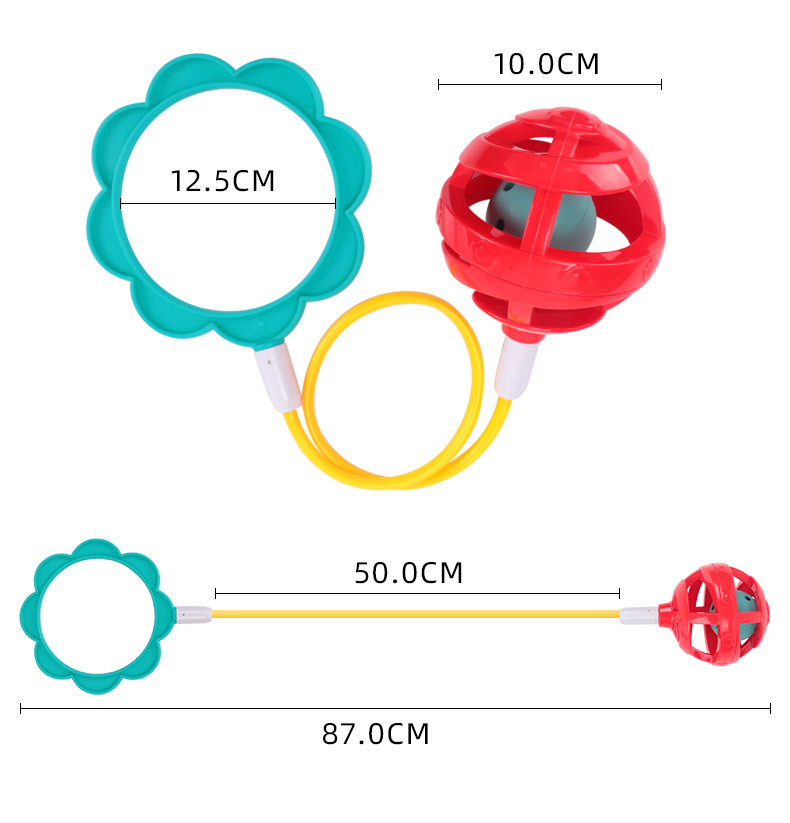 Aojie Light Jumping Ball Children Adult Rotating Slip-on Jump Loop Fitness Ball Single Leg Swing Ball Elastic Ball