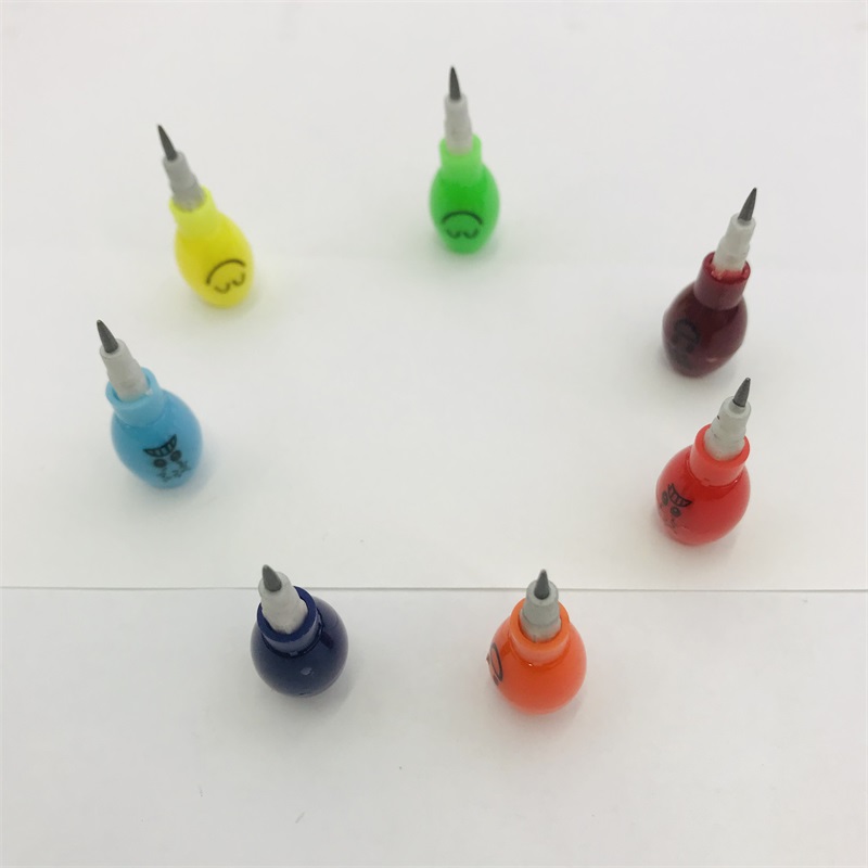 Creative Beads Assembled Sharpening-Free Pencil Rainbow Pencil Replaceable Plug Missile Pencil Pupils&#039; Stationery Wholesale Prizes