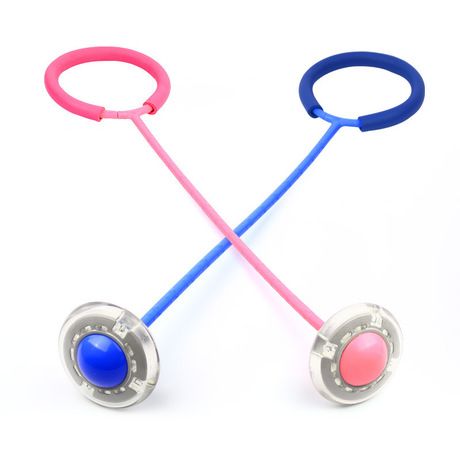 Children&#039;s flash bouncy ball adult fitness ball weight loss ball elementary school set foot jump ring Children toy factory direct sale
