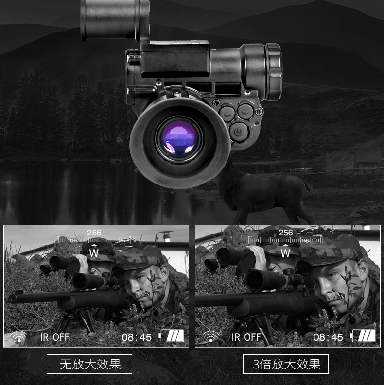 New Head-Mounted Digital Night Vision Instrument Nvg10 Infrared Bluetooth 3 Times Magnification Night Vision Telescope Factory Wholesale