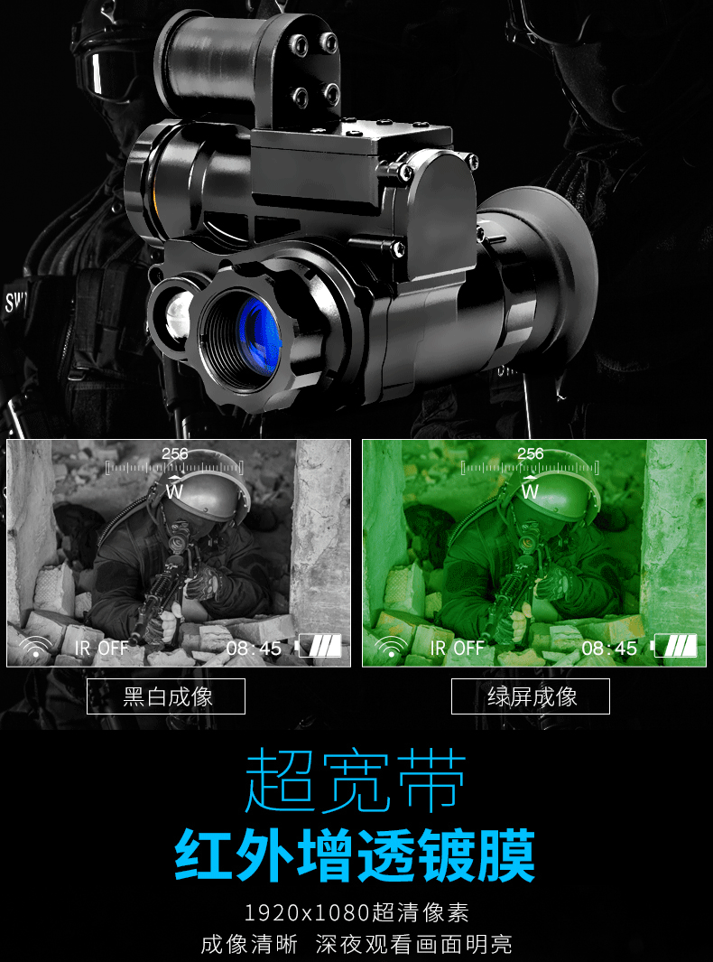 New Head-Mounted Digital Night Vision Instrument Nvg10 Infrared Bluetooth 3 Times Magnification Night Vision Telescope Factory Wholesale