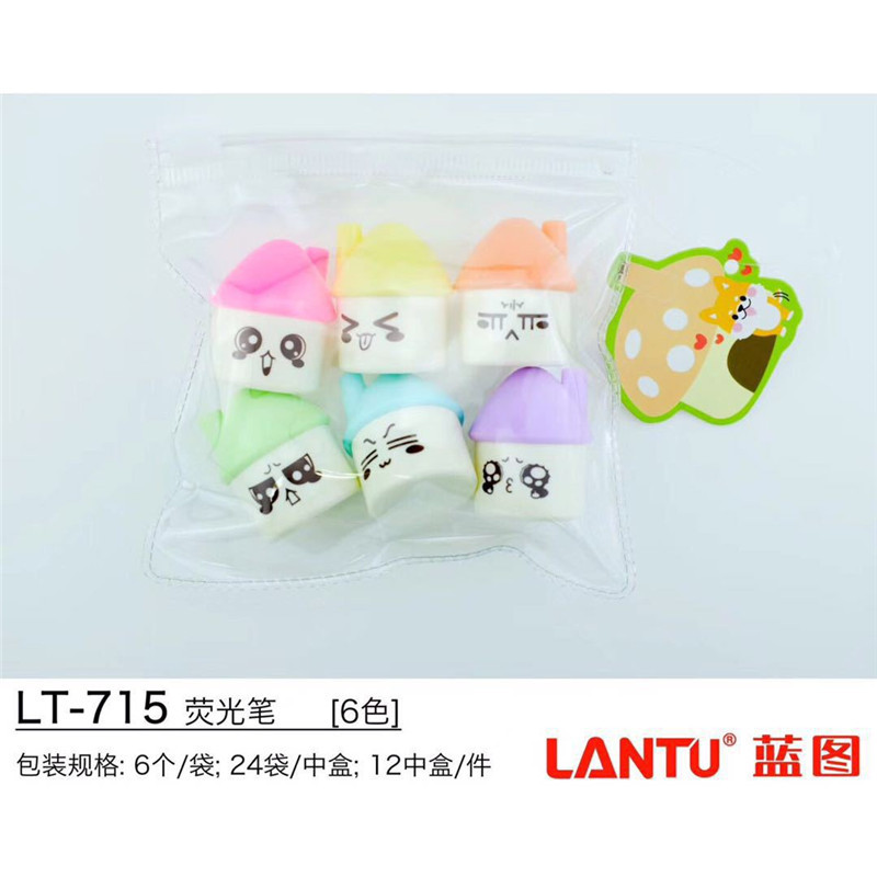 Student Creativity Cartoon Mushroom House Modeling Fluorescent Pen Cute Mini Expression Color Pencil Children's DIY Graffiti Pen Student Creativity Cartoon Mushroom House Modeling Fluorescent Pen Cute Mini Expression Color Pencil Children's DIY Graffiti Pen