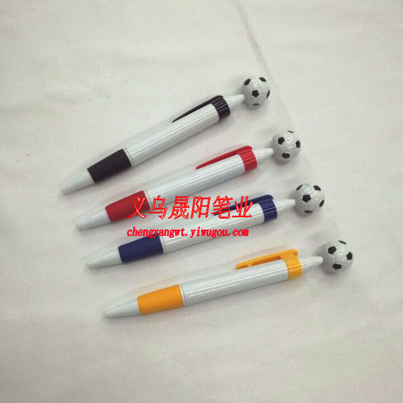Sheng Yang 8110 white bar printing LOGO football football ballpoint pen pencil