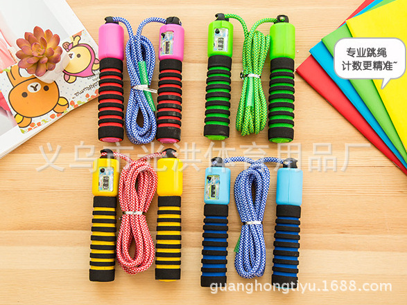 Factory Direct Sales Sponge Skipping Rope with Counter Adult Fitness Equipment Sports Special Student for High School Entrance Exam Jump Sample Factory Direct Sales Sponge Skipping Rope with Counter Adult Fitness Equipment Sports Special Student for High School Entrance Exam Jump Sample