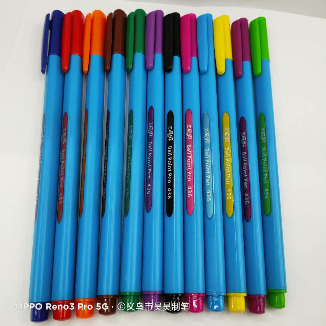 Friend 436M color ballpoint pen in the oil pen writing fluent ink continuous ink 6 colors 8 colors 10 colors 12 colors Friend 436M color ballpoint pen in the oil pen writing fluent ink continuous ink 6 colors 8 colors 10 colors 12 colors