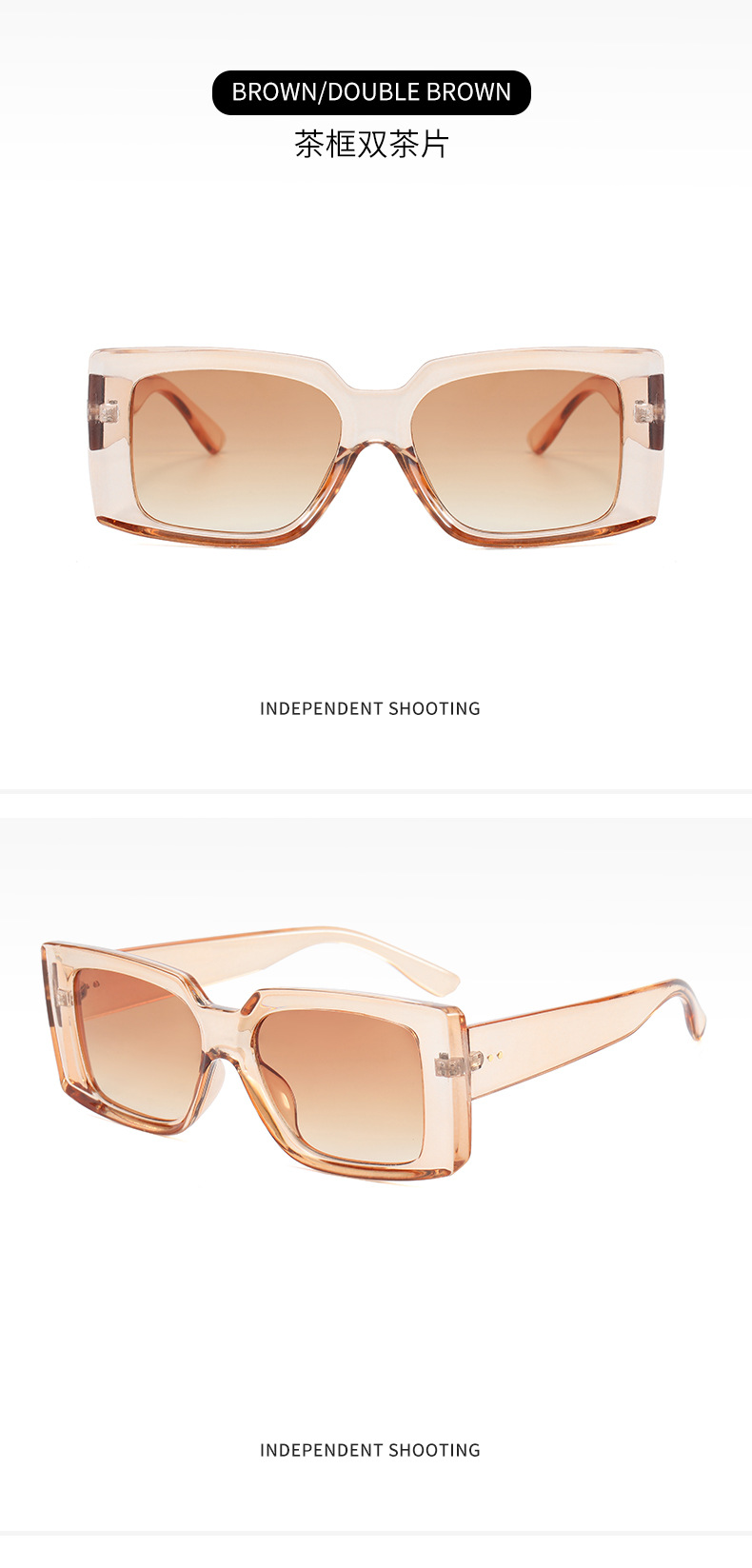 2021 Cross-Border Unisex Box Sunglasses Ins Fashionable Sunglasses Full-Frame UV-Proof Sunglasses