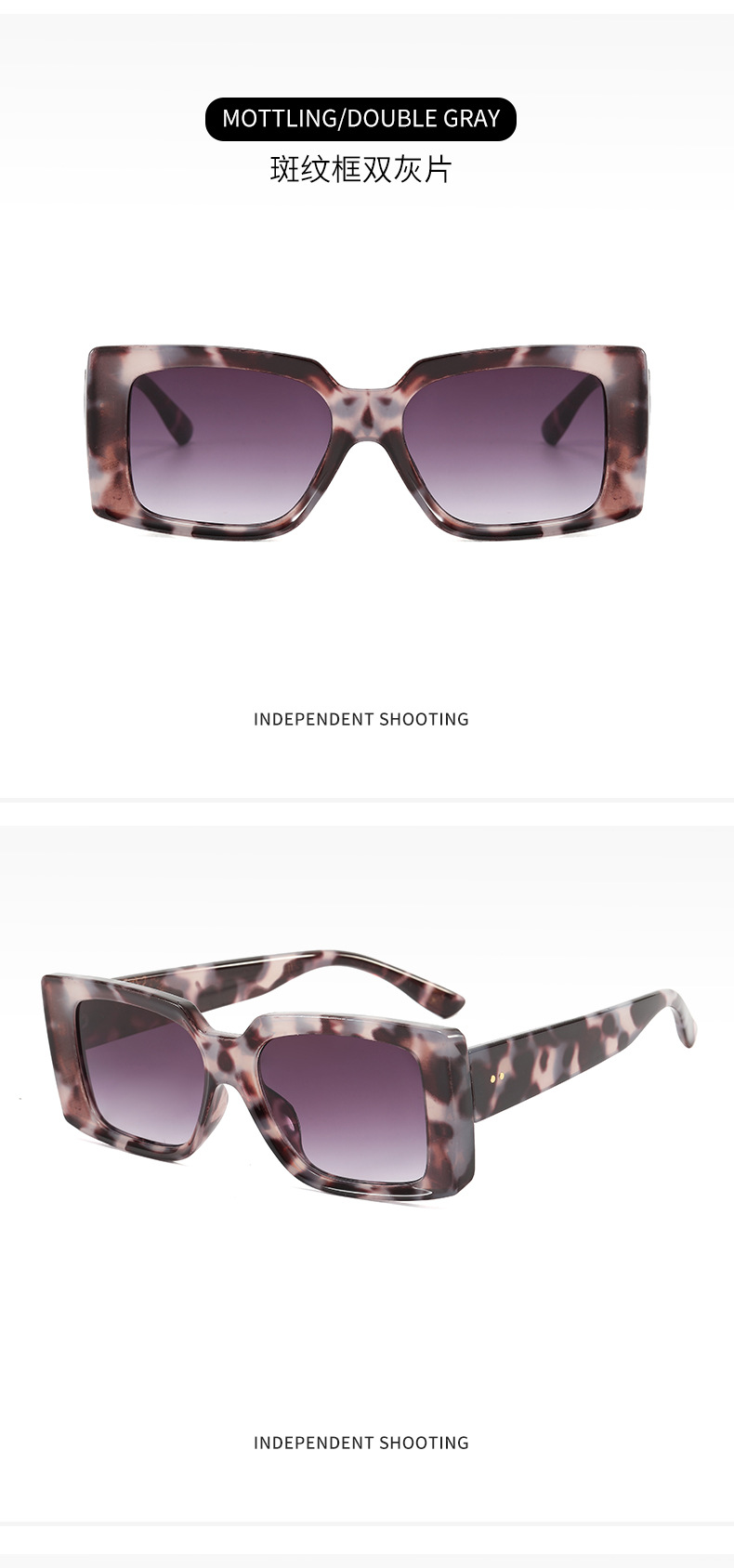 2021 Cross-Border Unisex Box Sunglasses Ins Fashionable Sunglasses Full-Frame UV-Proof Sunglasses
