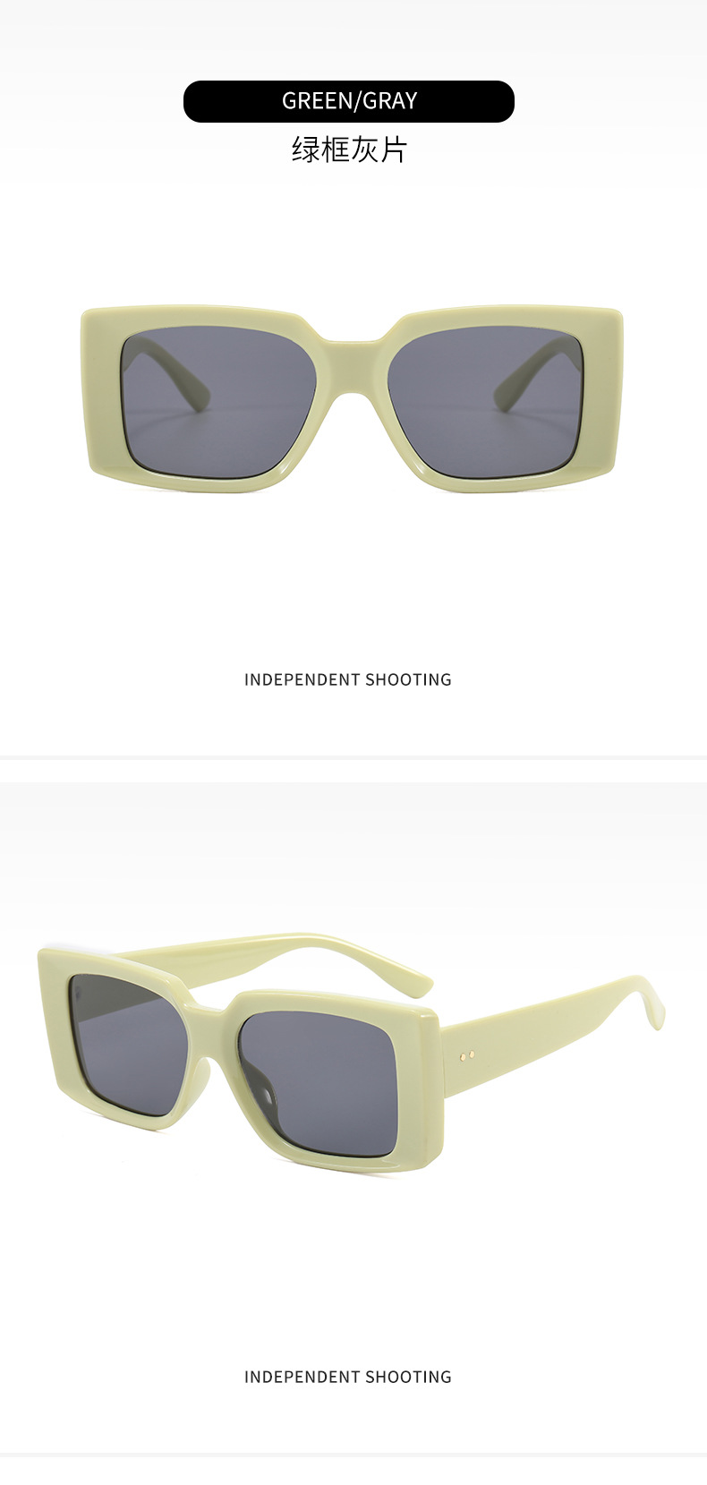 2021 Cross-Border Unisex Box Sunglasses Ins Fashionable Sunglasses Full-Frame UV-Proof Sunglasses