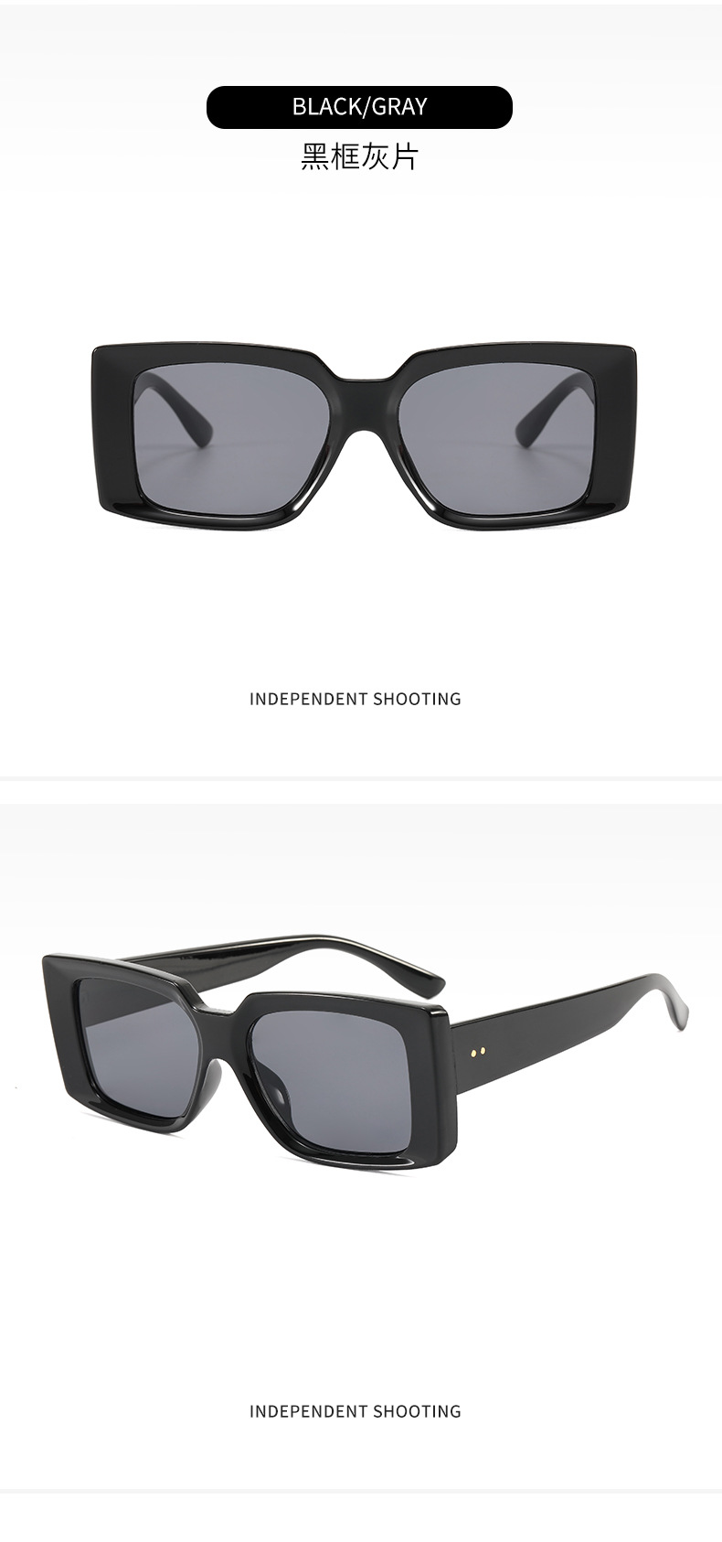 2021 Cross-Border Unisex Box Sunglasses Ins Fashionable Sunglasses Full-Frame UV-Proof Sunglasses
