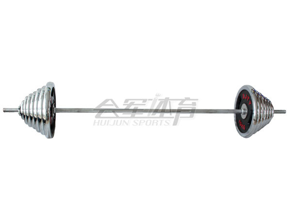 In the small colorful men&#039;s fitness equipment for electroplating barbell