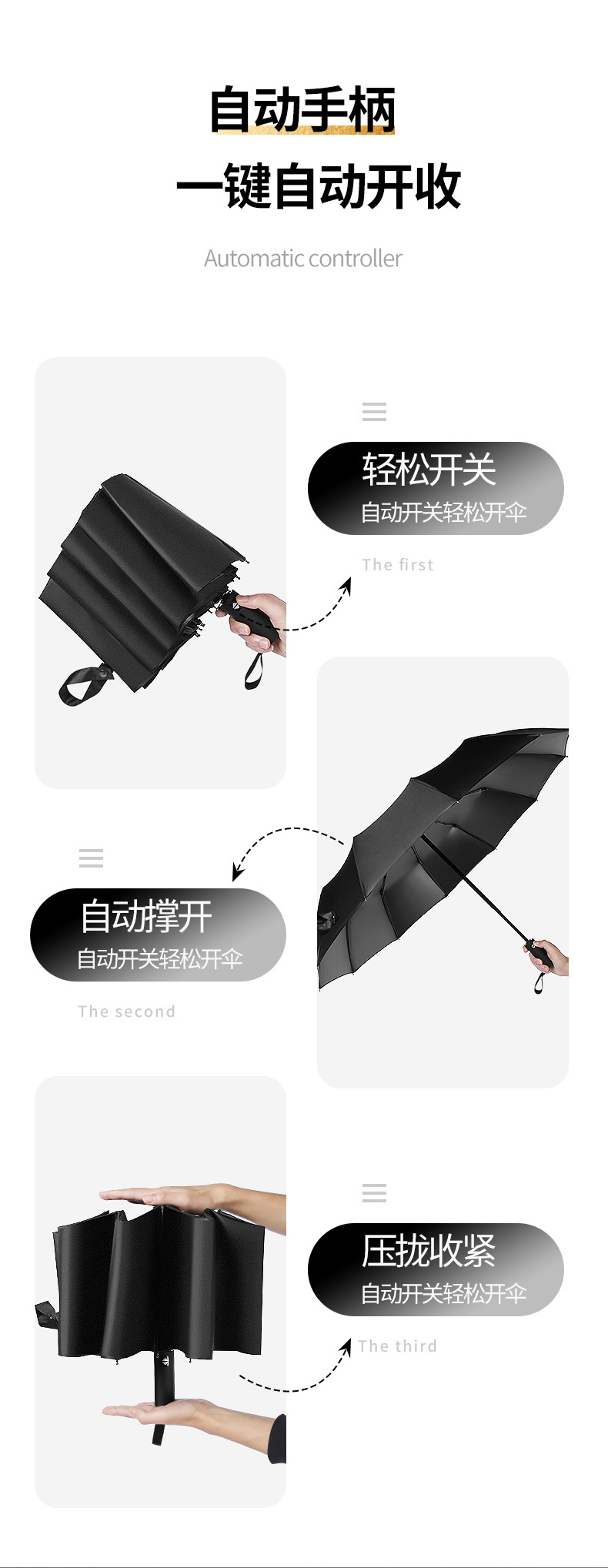 Automatic Folding Umbrella Customized Men Large Size Double Women's Dual-Use Sun-Proof UV-Proof Sun Umbrella Automatic Folding Umbrella Customized Men Large Size Double Women's Dual-Use Sun-Proof UV-Proof Sun Umbrella