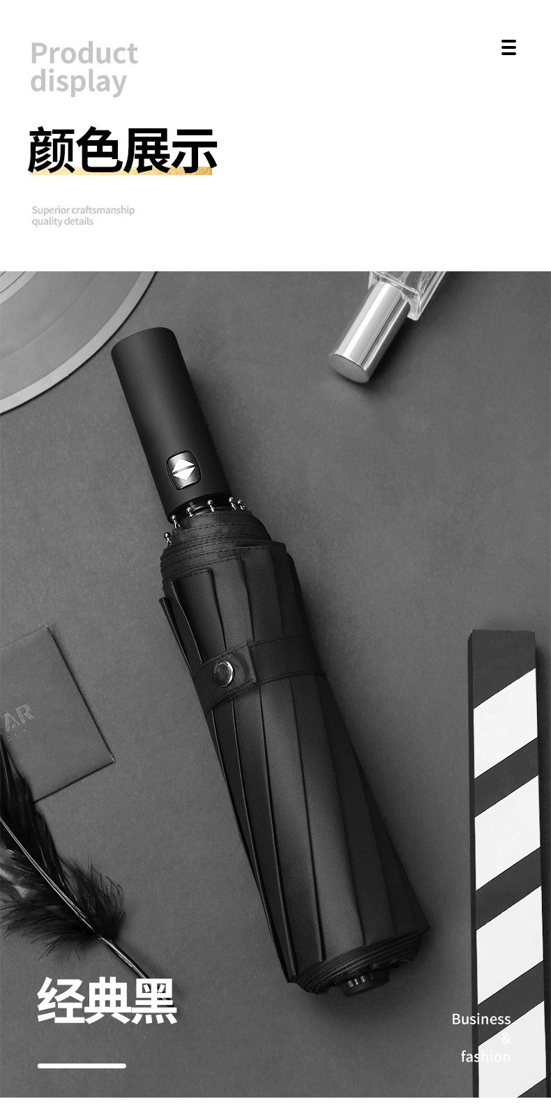 Automatic Folding Umbrella Customized Men Large Size Double Women's Dual-Use Sun-Proof UV-Proof Sun Umbrella Automatic Folding Umbrella Customized Men Large Size Double Women's Dual-Use Sun-Proof UV-Proof Sun Umbrella