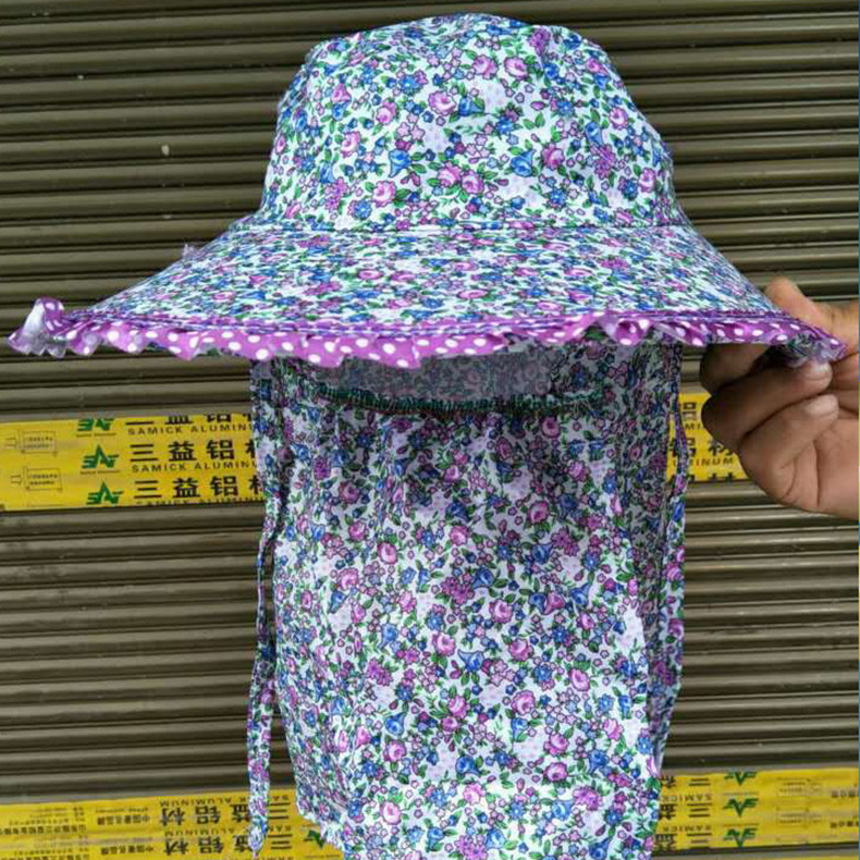 Women&#039;s Sun-Proof Ethnic Huian Hat Summer UV-Proof Wide Brim Outdoor Picking Sun-Proof Sun Hat Farmers Picking Tea
