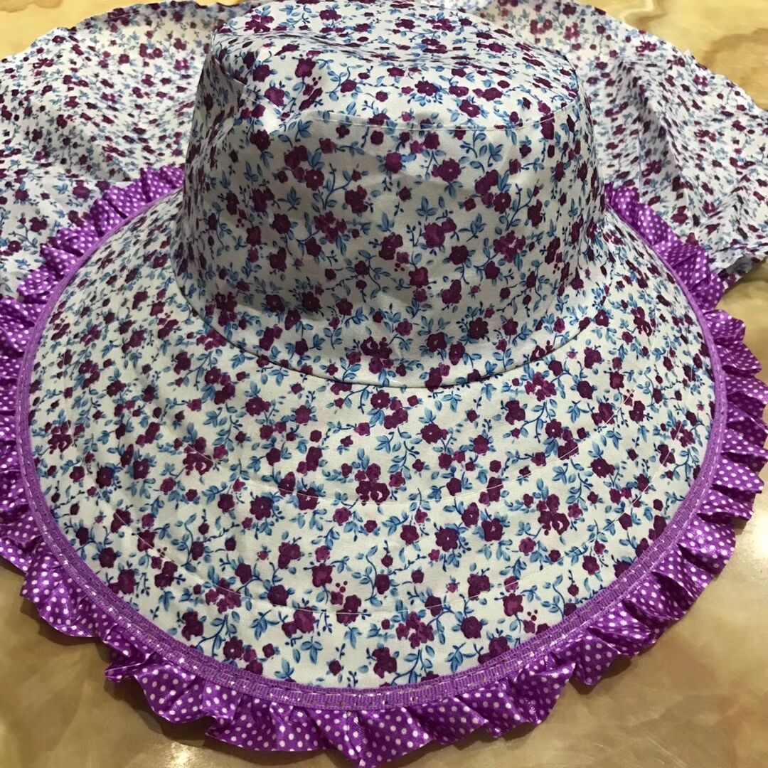 Women&#039;s Sun-Proof Ethnic Huian Hat Summer UV-Proof Wide Brim Outdoor Picking Sun-Proof Sun Hat Farmers Picking Tea