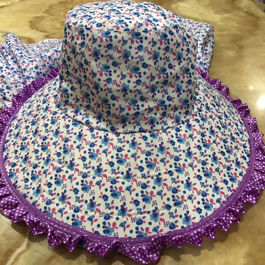 Women's Sun-Proof Ethnic Huian Hat Summer UV-Proof Wide Brim Outdoor Picking Sun-Proof Sun Hat Farmers Picking Tea Women's Sun-Proof Ethnic Huian Hat Summer UV-Proof Wide Brim Outdoor Picking Sun-Proof Sun Hat Farmers Picking Tea
