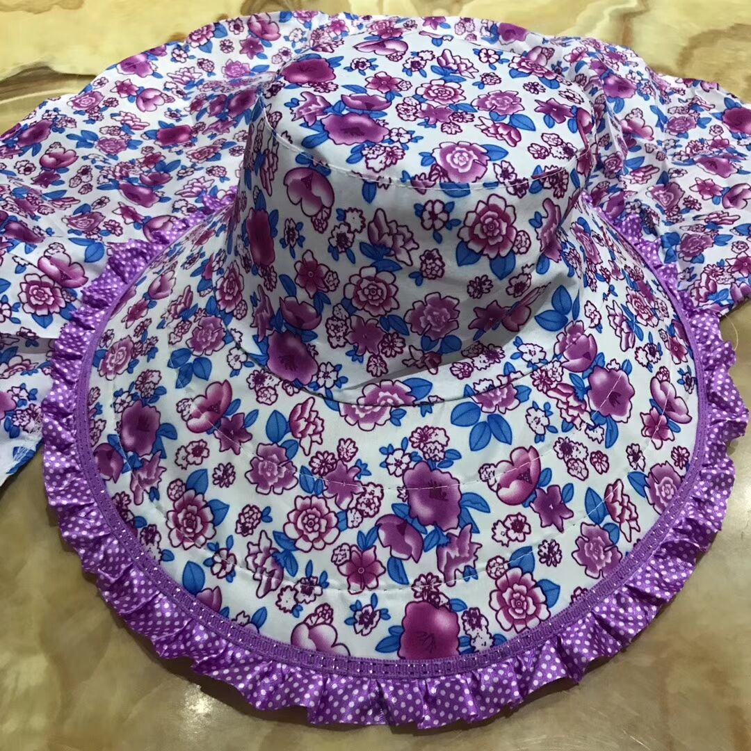 Women's Sun-Proof Ethnic Huian Hat Summer UV-Proof Wide Brim Outdoor Picking Sun-Proof Sun Hat Farmers Picking Tea Women's Sun-Proof Ethnic Huian Hat Summer UV-Proof Wide Brim Outdoor Picking Sun-Proof Sun Hat Farmers Picking Tea