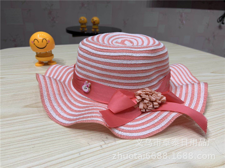 Summer Women's Straw Hat UV-Proof Stall Sun Hat Beach Summer Hat Running Rivers and Lakes Children's Hat Wholesale Summer Women's Straw Hat UV-Proof Stall Sun Hat Beach Summer Hat Running Rivers and Lakes Children's Hat Wholesale