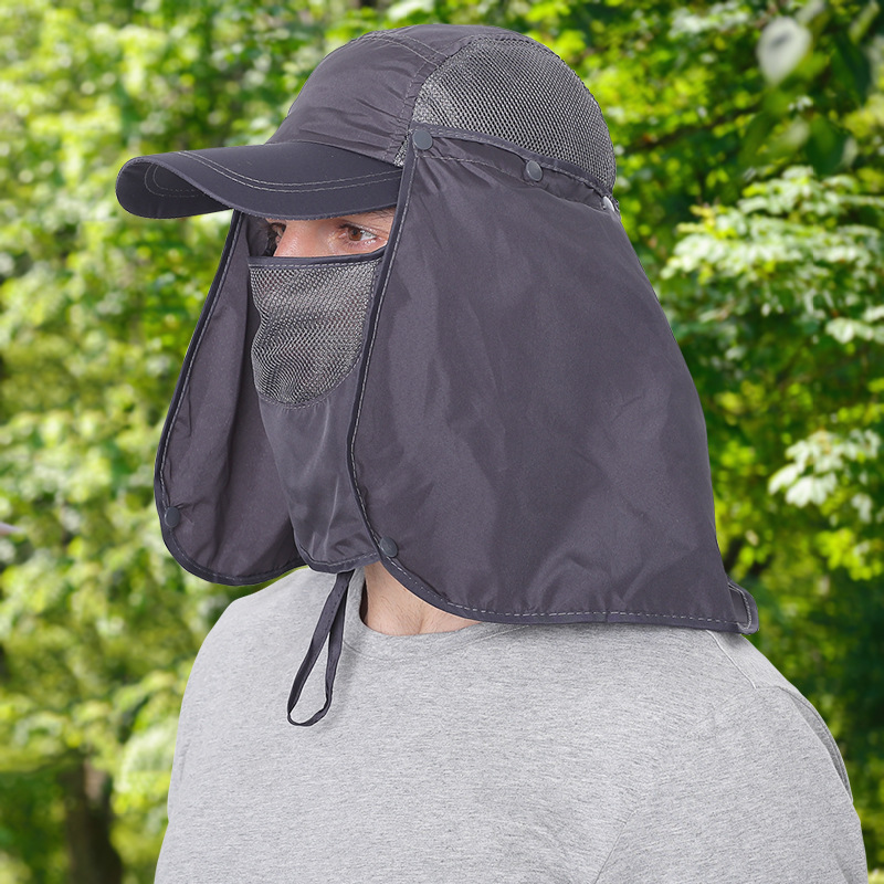 Hat Summer Outdoor UV-Proof Sun Hat Detachable Men and Women Quick-Drying Baseball Cap Sun Protection Mountaineering Fishing Hat