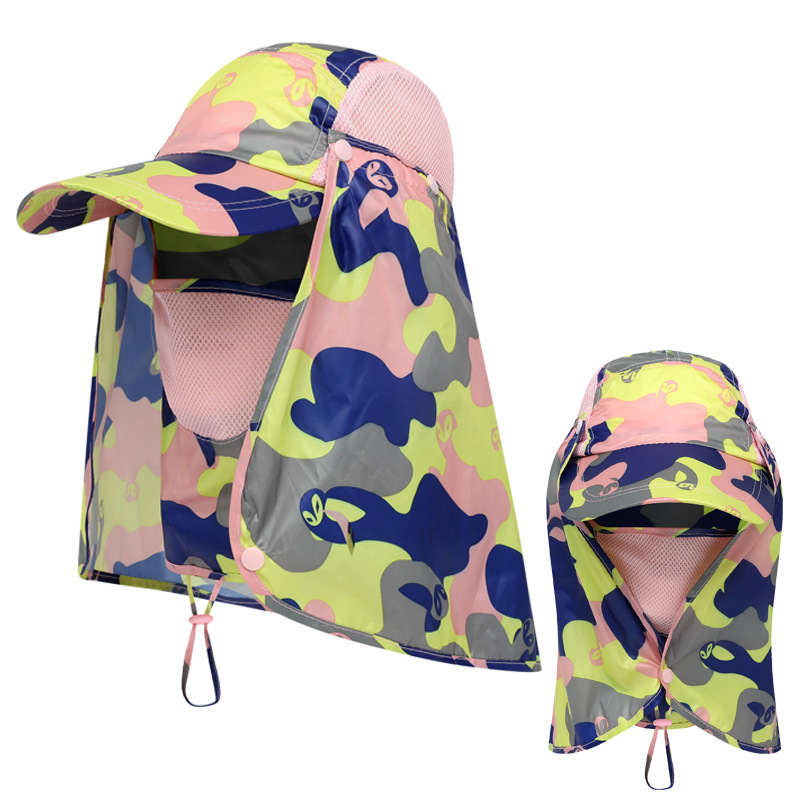 Hat Summer Outdoor UV-Proof Sun Hat Detachable Men and Women Quick-Drying Baseball Cap Sun Protection Mountaineering Fishing Hat