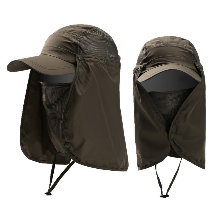 Hat Summer Outdoor UV-Proof Sun Hat Detachable Men and Women Quick-Drying Baseball Cap Sun Protection Mountaineering Fishing Hat