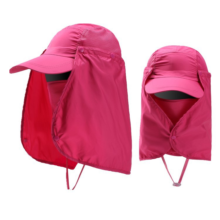 Hat Summer Outdoor UV-Proof Sun Hat Detachable Men and Women Quick-Drying Baseball Cap Sun Protection Mountaineering Fishing Hat