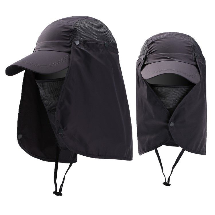 Hat Summer Outdoor UV-Proof Sun Hat Detachable Men and Women Quick-Drying Baseball Cap Sun Protection Mountaineering Fishing Hat