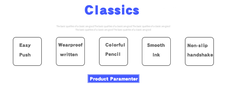 Press type ball pen students learning stationery office supplies writing smooth with ink Press type ball pen students learning stationery office supplies writing smooth with ink