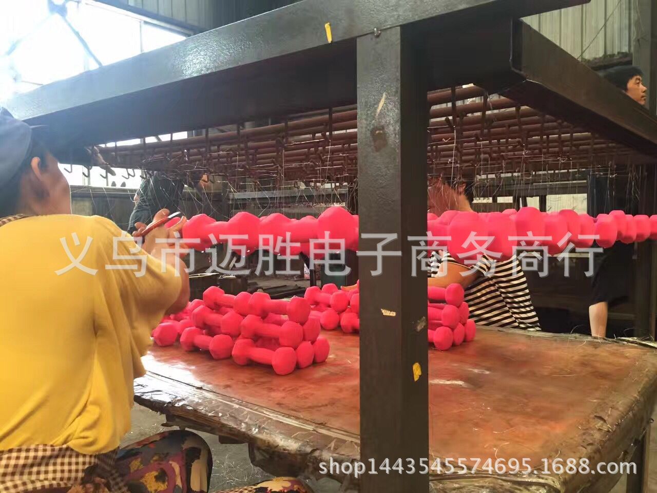 Manufacturers direct immersion dumbbell color dumbbell exercise dumbbell women's exercise dumbbell fitness equipment