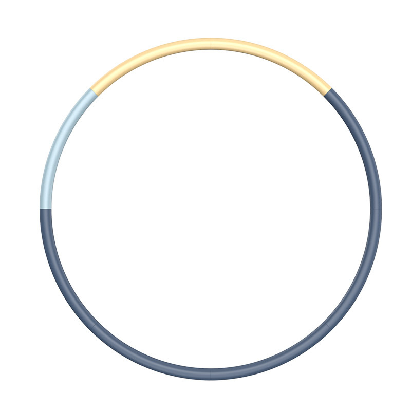 Removable 8-Section Hula Hoop Belly Contracting Waist Hula Hoop Stainless Steel Tube High Elastic Foam Household Adult Hula Hoop