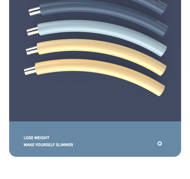 Removable 8-Section Hula Hoop Belly Contracting Waist Hula Hoop Stainless Steel Tube High Elastic Foam Household Adult Hula Hoop
