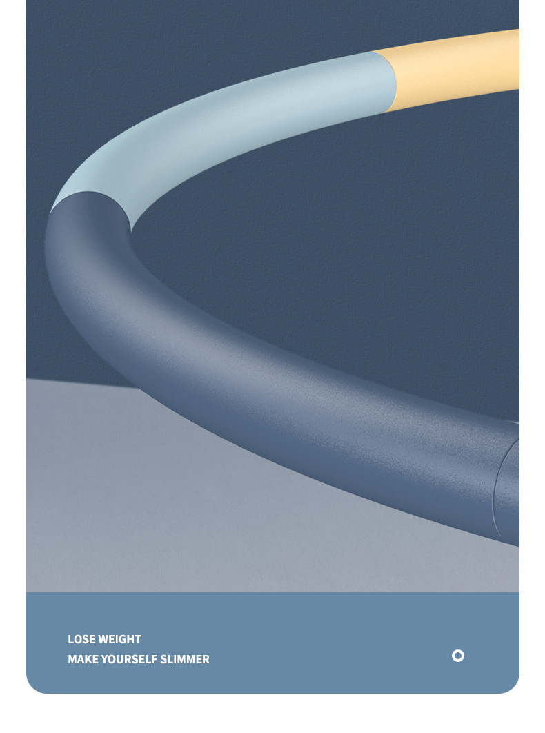 Removable 8-Section Hula Hoop Belly Contracting Waist Hula Hoop Stainless Steel Tube High Elastic Foam Household Adult Hula Hoop