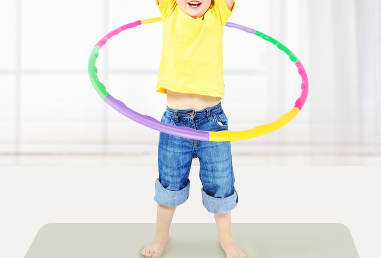 Children's Hula Hoop Detachable Adult Sports Supplies Fitness Equipment Plastic Gymnastics Hula Hoop