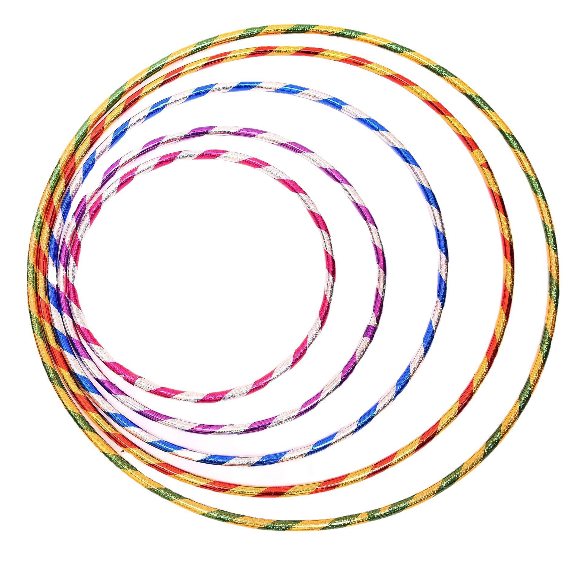 Factory Direct Sales 1.6 Tube Two-Color Laser Hula Hoop Children Hula Hoop Kindergarten Equipment Fitness Equipment Toys