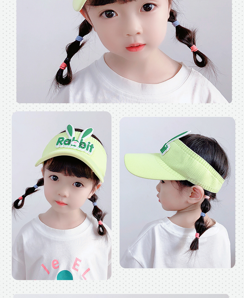 Children's Visor Cap Girls' Cartoon Sun Hat Children's Summer UV Protection Big Brim Sun-Proof Baby's Sun Hat Children's Visor Cap Girls' Cartoon Sun Hat Children's Summer UV Protection Big Brim Sun-Proof Baby's Sun Hat