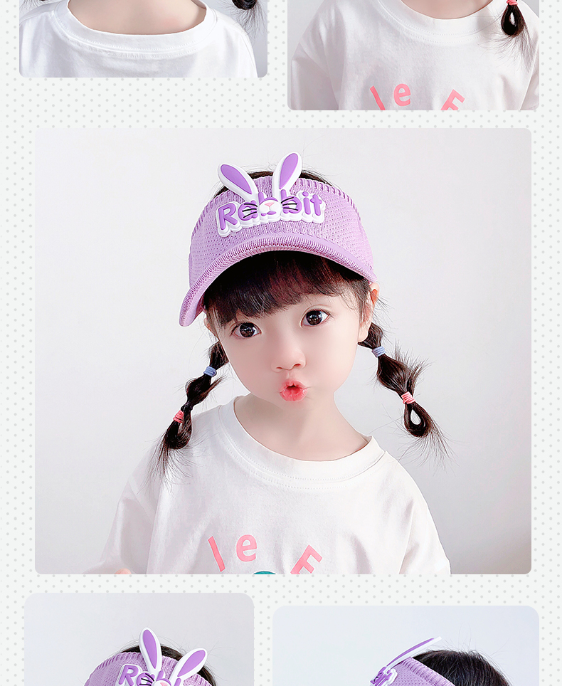 Children's Visor Cap Girls' Cartoon Sun Hat Children's Summer UV Protection Big Brim Sun-Proof Baby's Sun Hat Children's Visor Cap Girls' Cartoon Sun Hat Children's Summer UV Protection Big Brim Sun-Proof Baby's Sun Hat