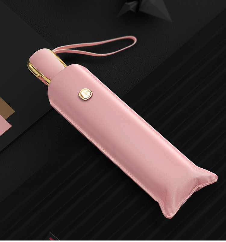 Olycat New Creative Flat Thin Design Three-Fold Ultra-Light Vinyl Sun-Proof UV-Resistant Rain Or Shine Dual-Use Umbrella Olycat New Creative Flat Thin Design Three-Fold Ultra-Light Vinyl Sun-Proof UV-Resistant Rain Or Shine Dual-Use Umbrella