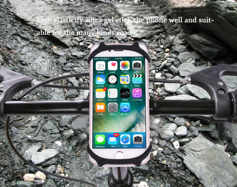 Amazon mobile phone stand bicycle shock-proof silicone outdoor mountain bike mobile phone navigation stand Amazon mobile phone stand bicycle shock-proof silicone outdoor mountain bike mobile phone navigation stand