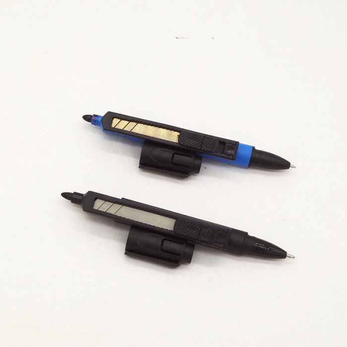 Utility knife + ballpoint pen + marker combination express logistics dedicated marker LOGO