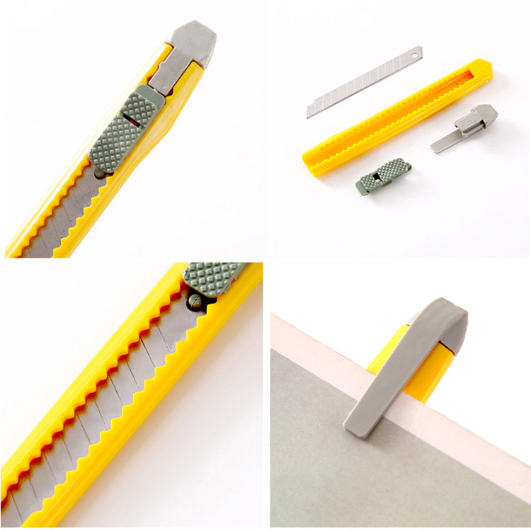 Portable Compact Art Knife Metal Utility Knife Office Stationery Handmade Paper Cutter Candy Color Wallpaper Knife Stall