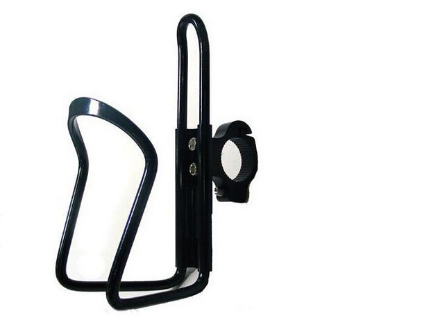 Bike Bicycle Handlebar Aluminum Alloy Water Bottle Holder Cages + Adapter Bike Bicycle Handlebar Aluminum Alloy Water Bottle Holder Cages + Adapter