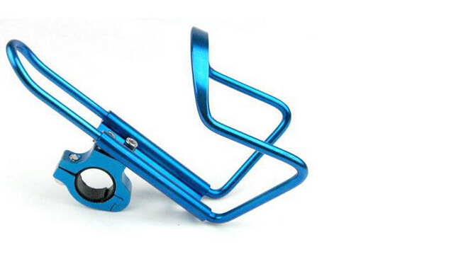Bike Bicycle Handlebar Aluminum Alloy Water Bottle Holder Cages + Adapter Bike Bicycle Handlebar Aluminum Alloy Water Bottle Holder Cages + Adapter